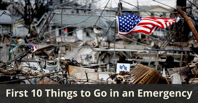 THE FIRST 10 THINGS TO GO IN AN EMERGENCY: WHAT YOU WON'T FIND ON THE SHELVES
